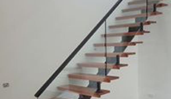 North East Stairs. Timber & Glass