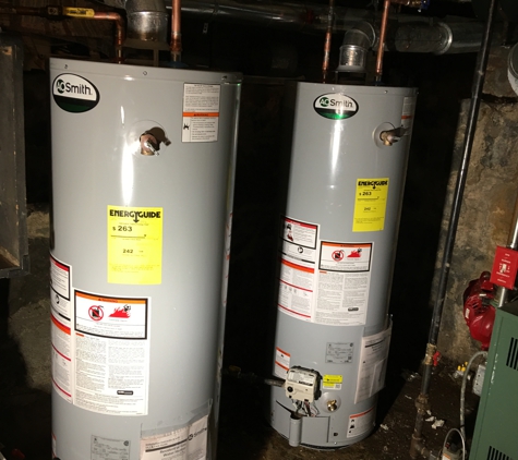 24 Hour Air Conditioning, Plumbing, Sewer and Drain - Freeport, NY. New 40 gallon AO Smith water heaters