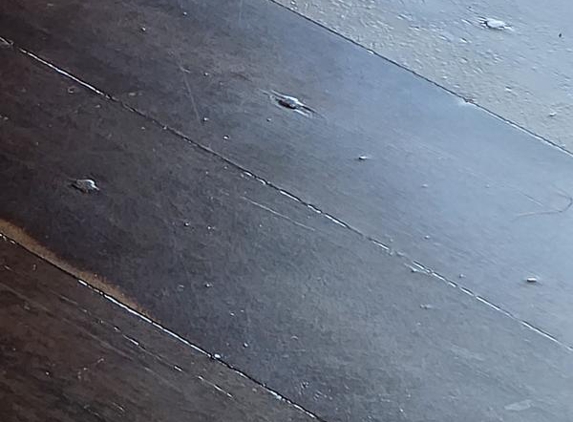Alan Aldridge & Son Floor Sanding - Point Vernon, QLD. Where nail holes filled are raising