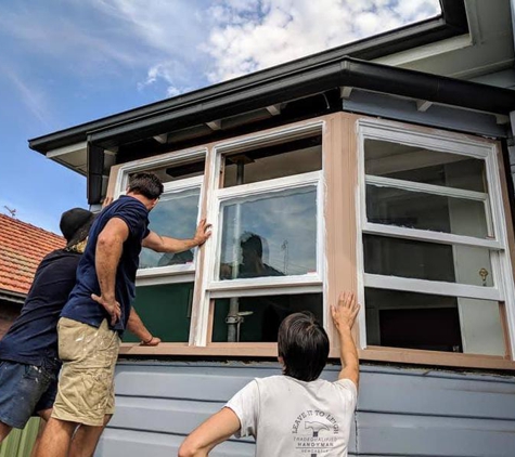 Pete Can Do It - Adamstown, NSW. huge one piece window installation
