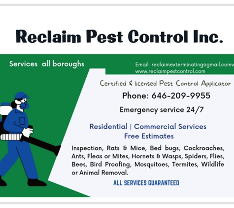 Reclaim Pest Control Inc - Far Rockaway, NY