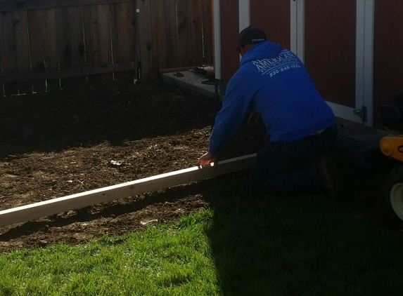 All American Lawn Inc - Marysville, CA. Framing for concrete.