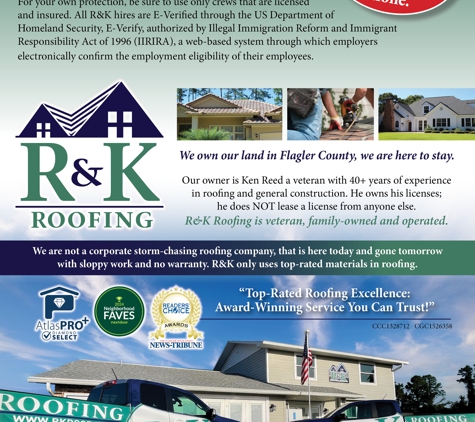 R & K Certified Roofing of Florida Inc - Bunnell, FL