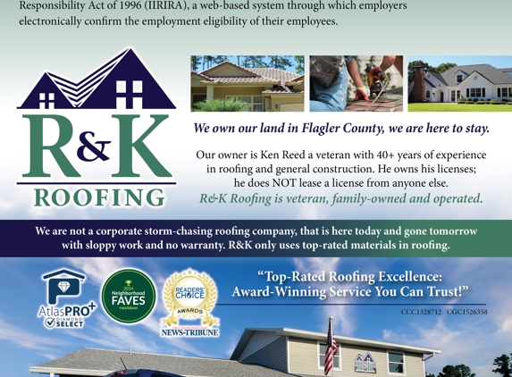 R & K Certified Roofing of Florida Inc - Bunnell, FL