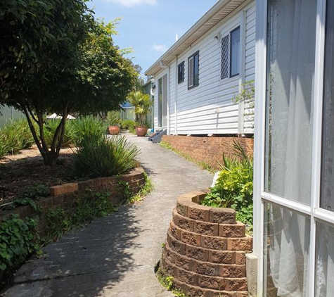 Sunshine Patios - Wangi Wangi, NSW. Al from Sunshine Patios classed and built this area.