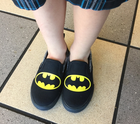 Payless ShoeSource - Roseville, CA. Batman was his first pick  took us ten minutes in and out!! That's a record for a 4 year old!