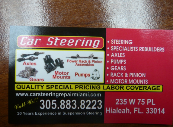 Car Steering Inc - Hialeah, FL