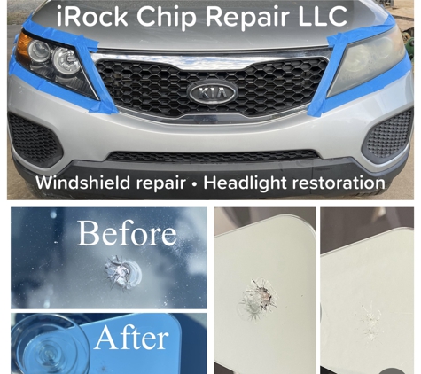 iRock Chip Repair LLC - Parkersburg, WV. Windshield chip repair and headlight restoration