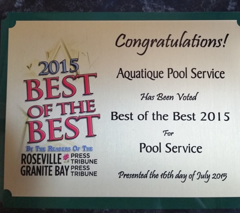 Aquatique Pool Service - Granite Bay, CA