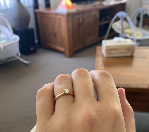 Stedman's Fine Jewellery - Lane Cove, NSW. Rose gold band , with white gold support for diamond, plain 5 claw solitaire diamond, amazing. Recreated from my mothers wedding ring from deceased father who knew Micheal personally and created and made the original piece, extracted one diamond from it