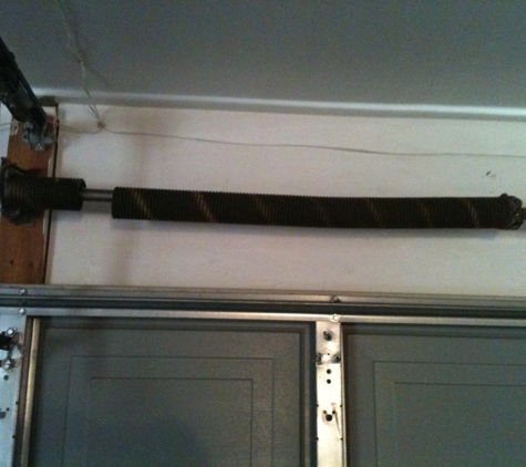 1A Advanced Garage Doors - Folsom, CA. My broken garage door spring.