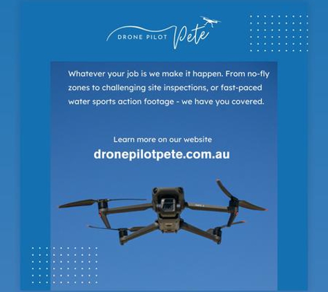 Drone Pilot Pete - Chelsea, VIC