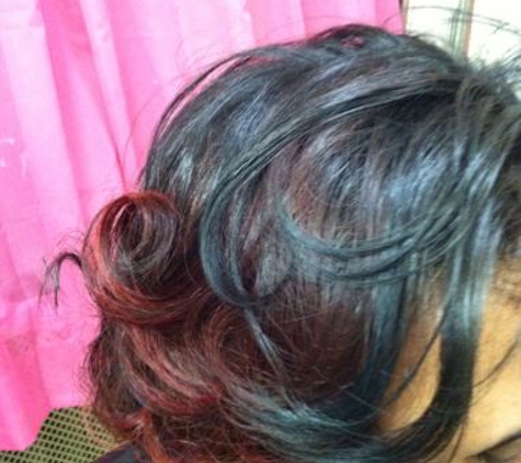 Julienne Rene Hair Studio - Philadelphia, PA. After the Silky Press & Curl