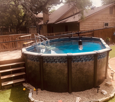 A-Tex Above Ground Pools, Spas, & Billiards - San Antonio, TX. Gary Garibaldi 12'x24' Oval