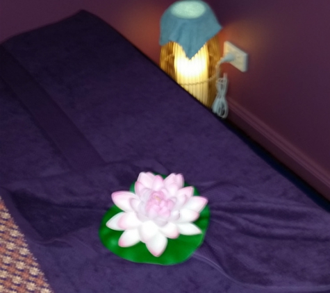 Khao San Queanbeyan Thai Massage - Queanbeyan, NSW. One of our Traditional Thai Beds with Loyus Flower