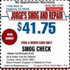 Jorge's smog Check