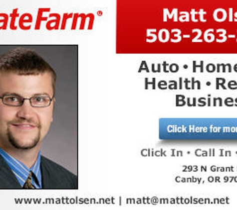 Matt Olsen - State Farm Insurance Agent - Canby, OR