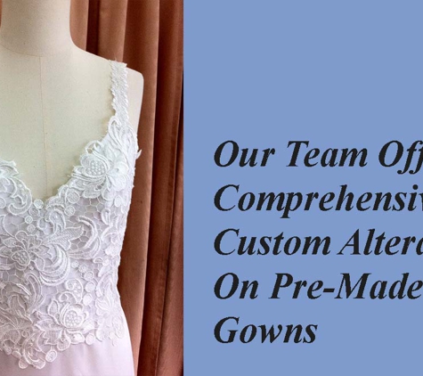 Kerry Armatas Designer Dressmaker - Springvale, VIC. Our Team Offers Comprehensive, Custom Alterations On Pre-Made Gowns