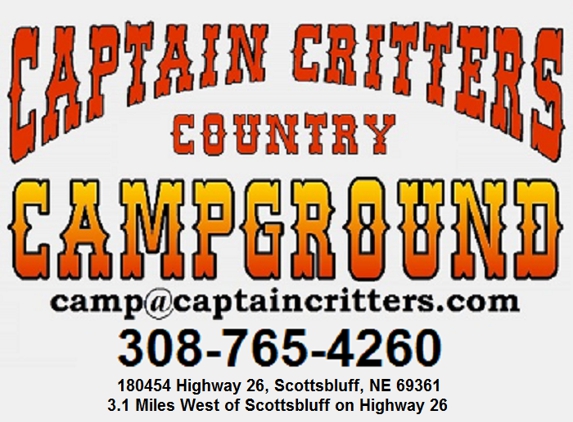 Captain Critters Country Campground - Scottsbluff, NE. Captain Critters Country Campground