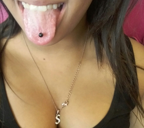 Stacey's Exotic Body Piercing and Tattoo - Albuquerque, NM. Tongue and nose done at Stacey's