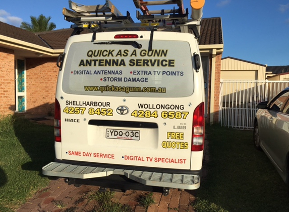 Quick as a Gunn Antenna Services - Albion Park, NSW. our van