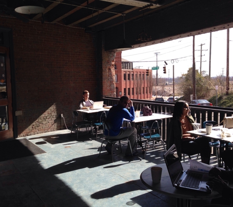 Krankies Coffee - Winston Salem, NC. Krankies view from open porch