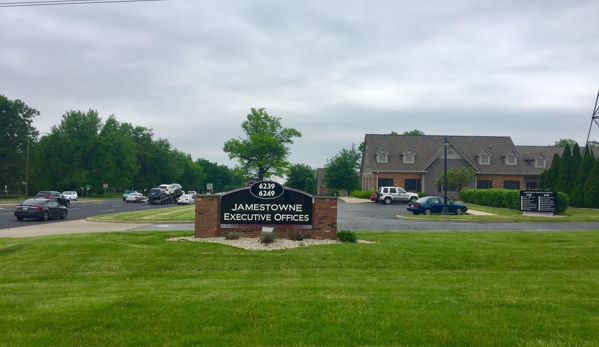 Jamestowne Dental - Indianapolis, IN. View of Jamestowne Complex heading North on US 31 (S East St)