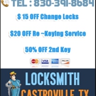 Locksmith Castroville TX