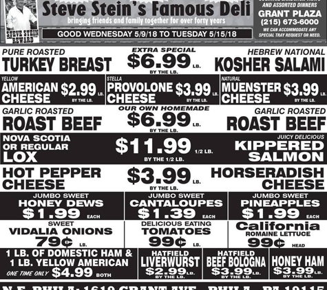 Steve Stein's Famous Deli - Philadelphia, PA