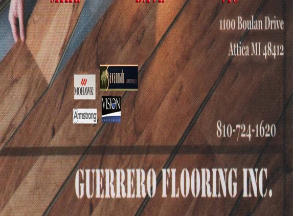 Guerrero Flooring Inc - Attica, MI. Guerrero Flooring Inc. BUSINESS CARD