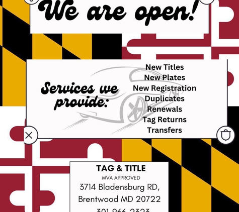 Tag & Title Servicing Center - Brentwood, MD