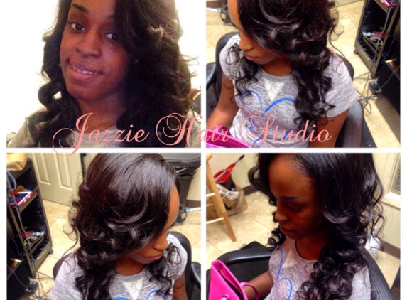 Jazzie Hair Studio - Houston, TX. Traditional sew in weave. Hair provided by Jazzie Hair Studio's Exotic Hair Collection 7A quality virgin hair