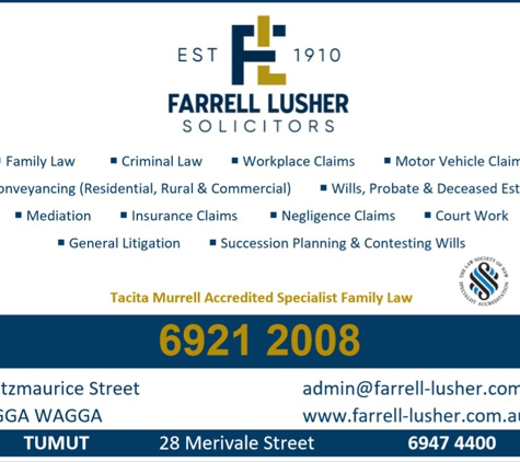 Farrell Lusher - Wagga Wagga, NSW