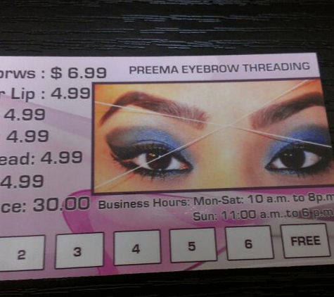 Preema Eyebrow Threading - El Monte, CA