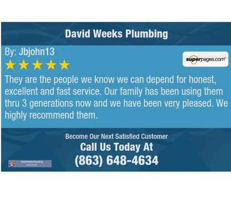 David Weeks Plumbing - Lakeland, FL