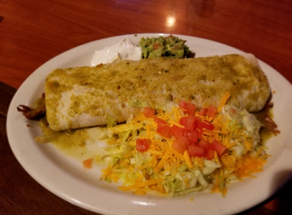 Mr Cactus The Mexican Restaurant - Grass Valley, CA. Carnitas burrito with abanero sauce