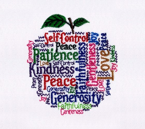 DigitEMB - Richmond Hill, NY. Apple-Shaped-Motivational-Words-Embroidery-Design-DigitEMB