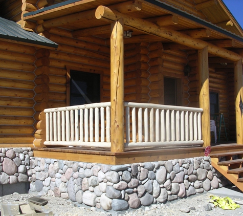 Terry's Hand Peeled Log Railings - Ennis, MT