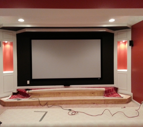 CTM Carpet Care, LLC - Indianapolis, IN. Install of carpeting on theater stage