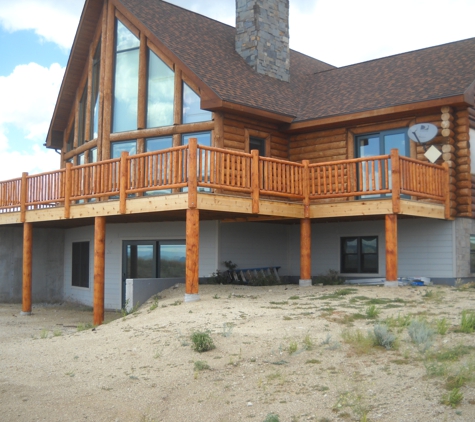 Terry's Hand Peeled Log Railings - Ennis, MT