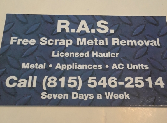 R.A.S SCRAP METAL REMOVAL - Joliet, IL