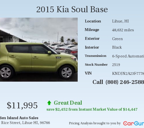 Garden Island Auto Sales - Lihue, HI