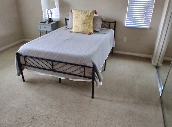 Lightning Bolt Carpet & Upholstery Cleaning - Irvine, CA. A very clean bedroom here near the Irvine Spectrum.