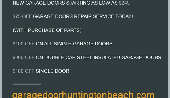 Garage Door Huntington Beach CA - Huntington Beach, CA