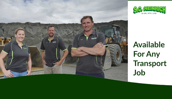 SC Heinrich & Co Pty Ltd - Stanley Flat, SA. Available For Any Transport  Job