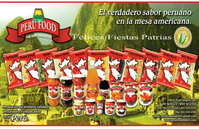 Peru food outlet import