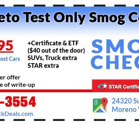 Prieto Smog Center - Moreno Valley, CA