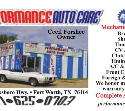 Performance Auto Care - River Oaks, TX