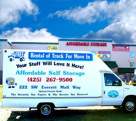 Affordable Self Storage-Everett - Everett, WA. Ask about our Free Move-In Truck Rental!
