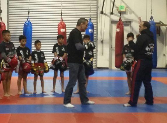 Doblers Muay Thai Kick Boxing - Fontana, CA. Double Dose Kids Fight Team with Ajarn Bryan and Kru Jessie